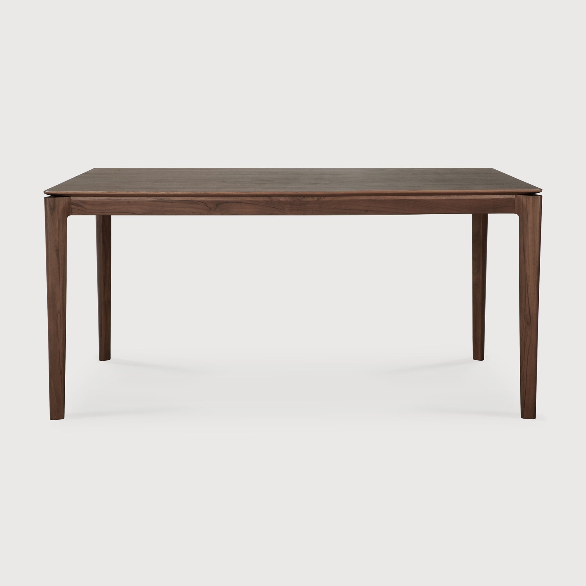 Bok dining table - varnished teak - brown - rectangular White Cliff Studio Dining Table