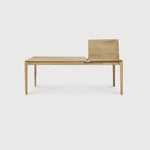 Bok extendable dining table - oak - rectangular White Cliff Studio Dining Table