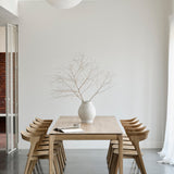 Bok extendable dining table - oak - rectangular White Cliff Studio Dining Table