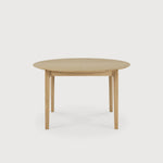 Bok extendable dining table - oak - round White Cliff Studio Dining Table