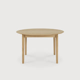 Bok extendable dining table - oak - round White Cliff Studio Dining Table