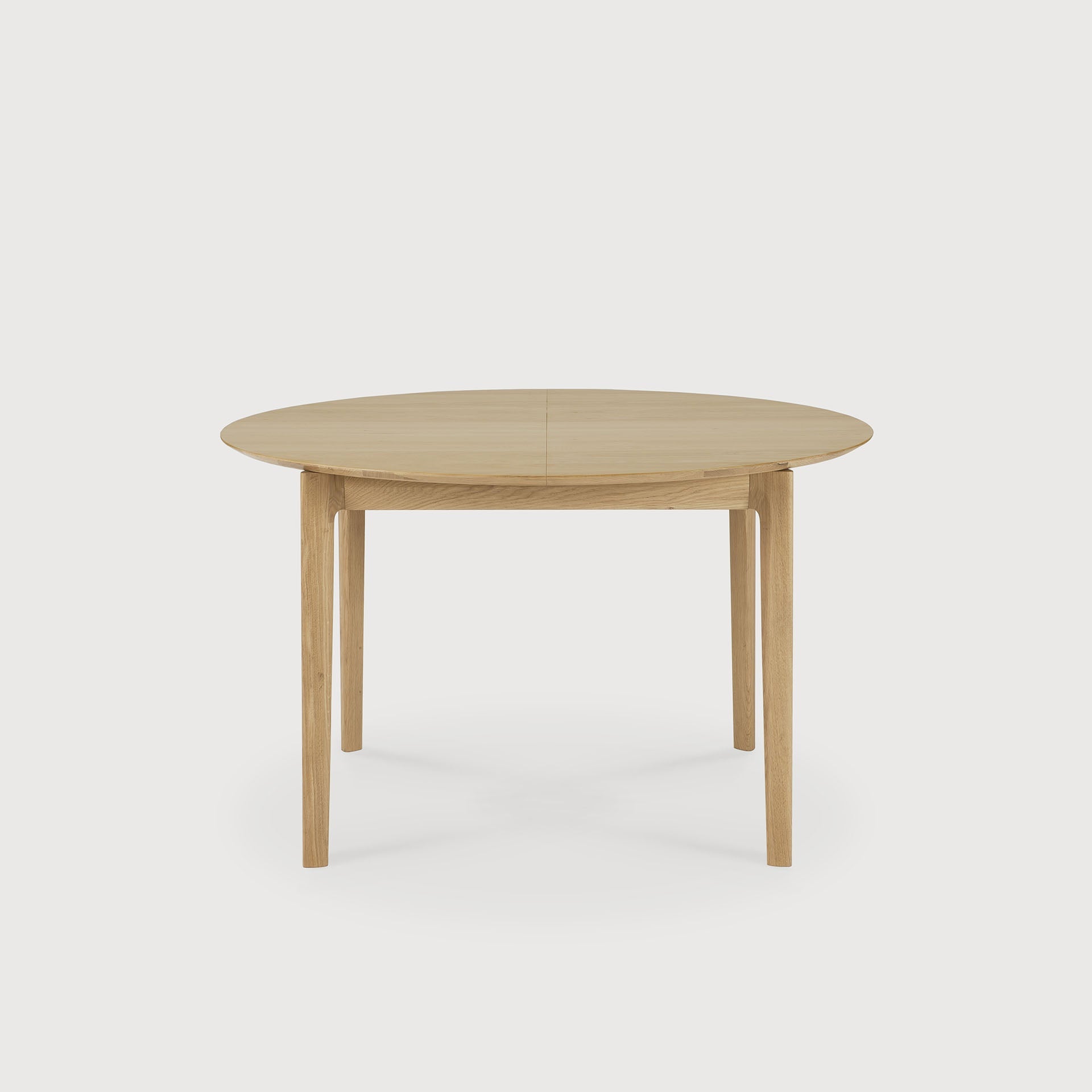 Bok extendable dining table - oak - round White Cliff Studio Dining Table