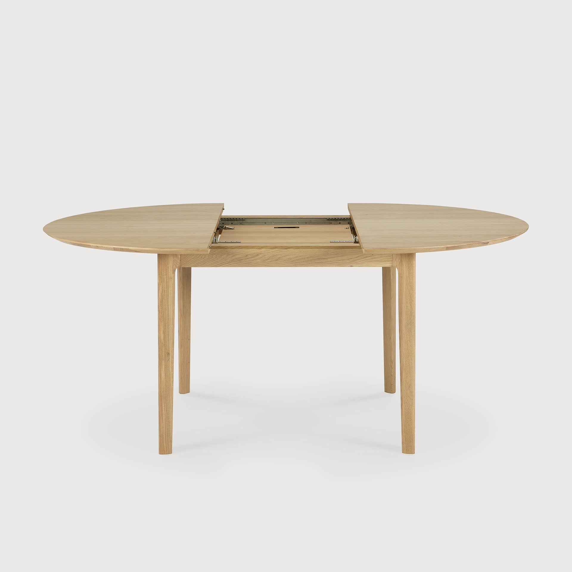 Bok extendable dining table - oak - round White Cliff Studio Dining Table