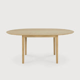 Bok extendable dining table - oak - round White Cliff Studio Dining Table