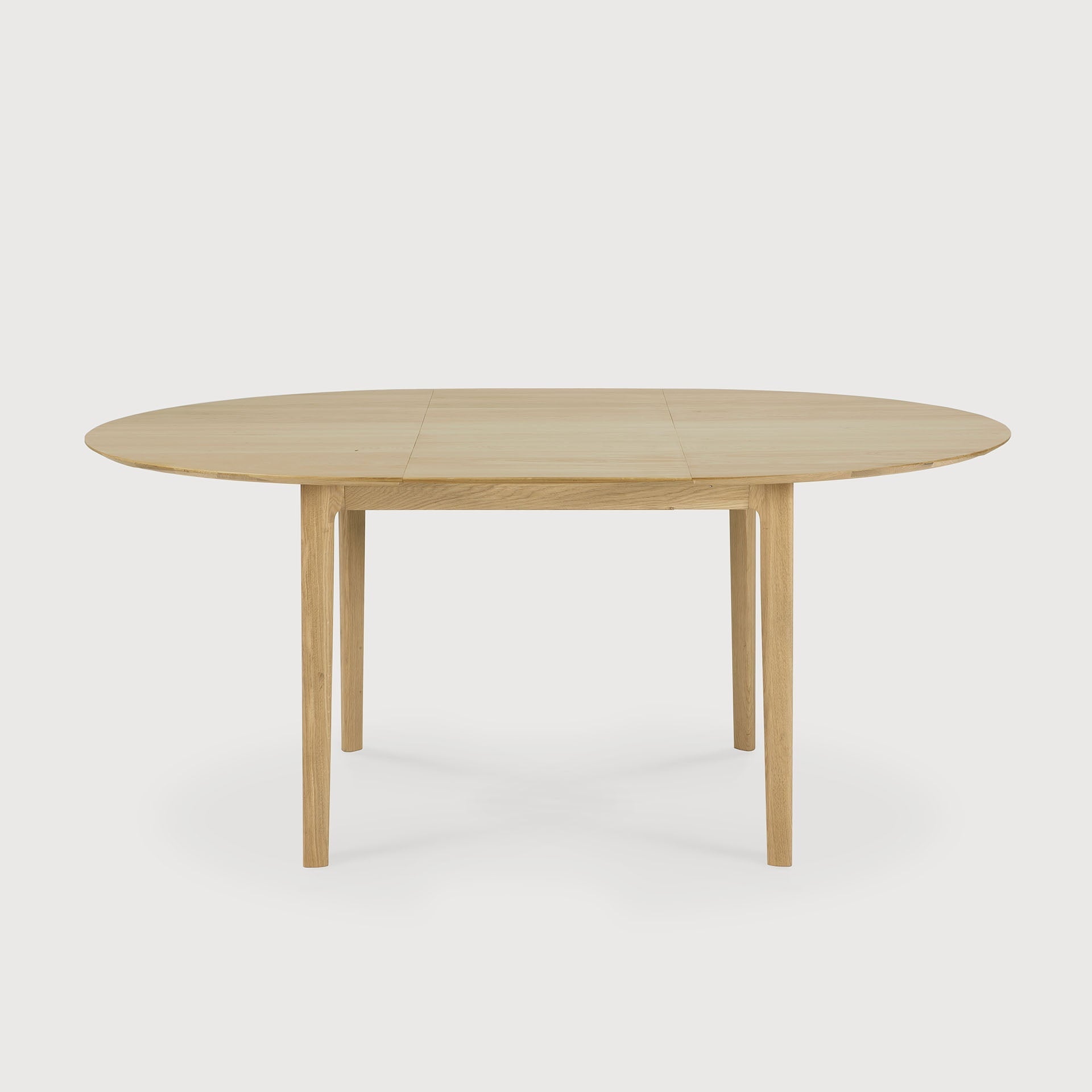 Bok extendable dining table - oak - round White Cliff Studio Dining Table