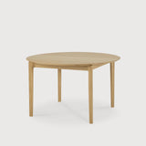 Bok extendable dining table - oak - round White Cliff Studio Dining Table