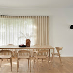 Bok extendable dining table - teak - rectangular White Cliff Studio Dining Table