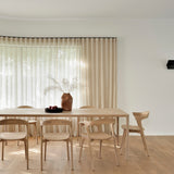 Bok extendable dining table - teak - rectangular White Cliff Studio Dining Table