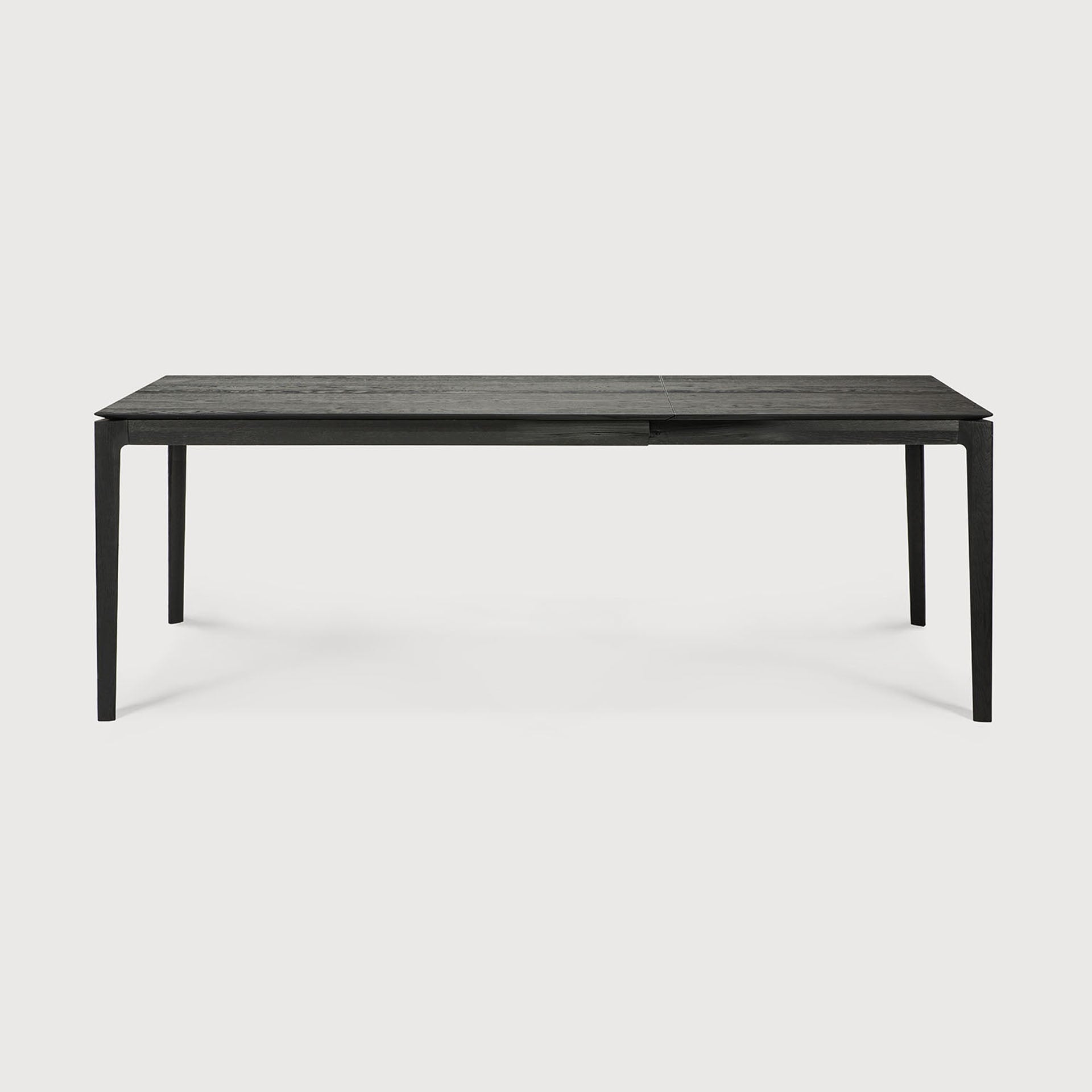 Bok extendable dining table - varnished oak - black - rectangular White Cliff Studio Dining Table