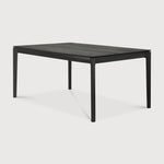 Bok extendable dining table - varnished oak - black - rectangular White Cliff Studio Dining Table