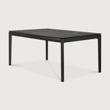 Bok extendable dining table - varnished oak - black - rectangular White Cliff Studio Dining Table