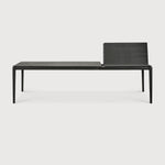 Bok extendable dining table - varnished oak - black - rectangular White Cliff Studio Dining Table