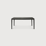 Bok extendable dining table - varnished oak - black - rectangular White Cliff Studio Dining Table