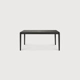 Bok extendable dining table - varnished oak - black - rectangular White Cliff Studio Dining Table