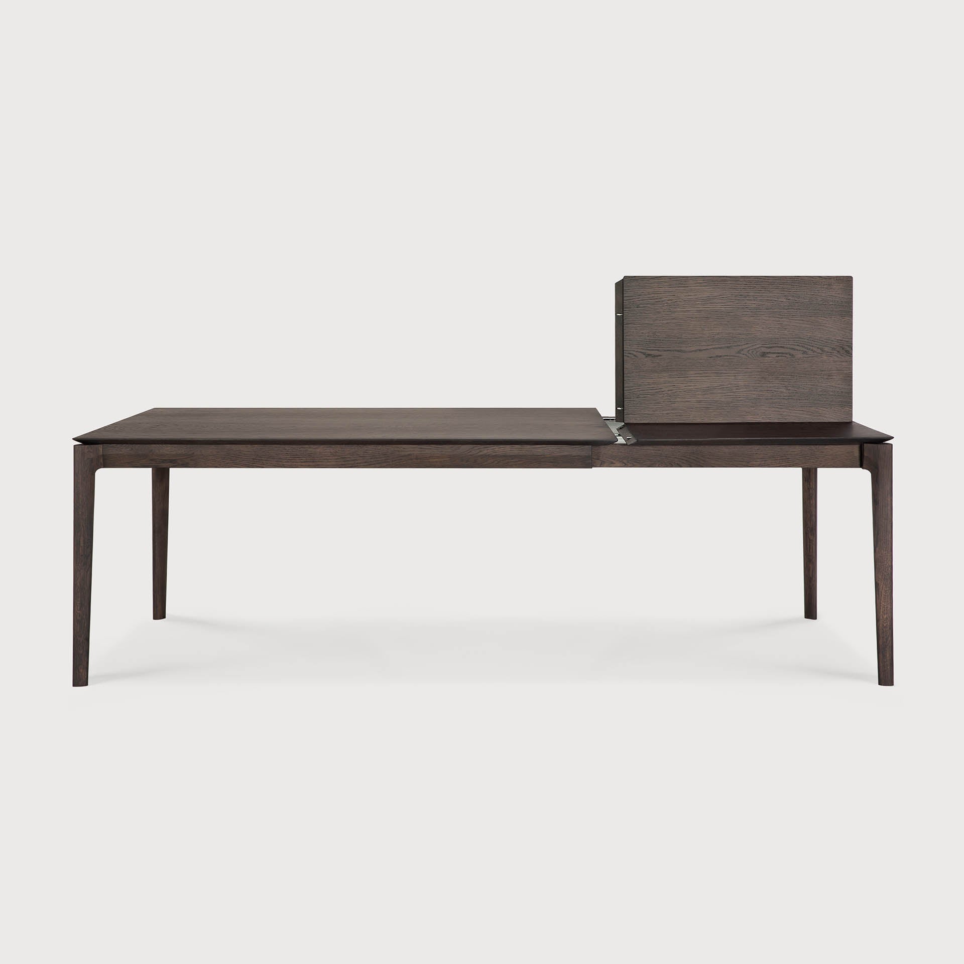 Bok extendable dining table - varnished oak - brown - rectangular White Cliff Studio Dining Table