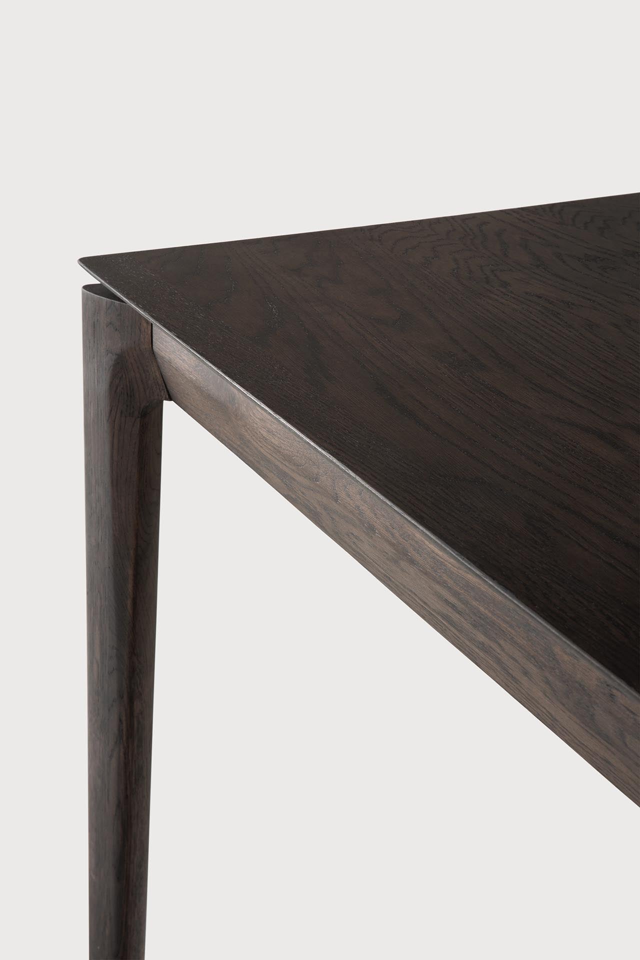 Bok extendable dining table - varnished oak - brown - rectangular White Cliff Studio Dining Table