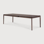 Bok extendable dining table - varnished oak - brown - rectangular White Cliff Studio Dining Table