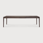 Bok extendable dining table - varnished oak - brown - rectangular White Cliff Studio Dining Table