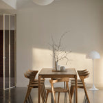 Bok extendable dining table - varnished oak - rectangular White Cliff Studio Dining Table