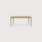Bok extendable dining table - varnished oak - rectangular White Cliff Studio Dining Table