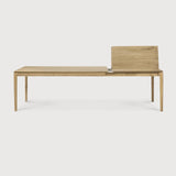 Bok extendable dining table - varnished oak - rectangular White Cliff Studio Dining Table