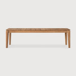 Bok outdoor bench frame - teak - 3+ seater White Cliff Studio Outdoor Bench