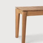 Bok outdoor bench frame - teak - 3+ seater White Cliff Studio Outdoor Bench