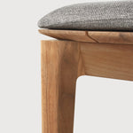 Bok outdoor bench - teak - Mocha fabric - 2+ seater White Cliff Studio Outdoor Bench