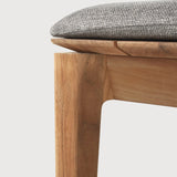 Bok outdoor bench - teak - Mocha fabric - 2+ seater White Cliff Studio Outdoor Bench