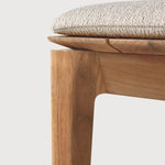 Bok outdoor bench - teak - Natural fabric - 2+ seater White Cliff Studio Outdoor Bench