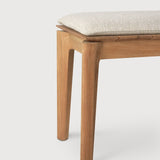 Bok outdoor bench - teak - Natural fabric - 2+ seater White Cliff Studio Outdoor Bench