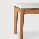 Bok outdoor bench - teak - Off White fabric - 2+ seater White Cliff Studio Outdoor Bench