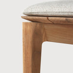 Bok outdoor bench - teak - Off White fabric - 3+ seater White Cliff Studio Outdoor Bench