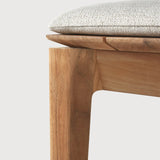 Bok outdoor bench - teak - Off White fabric - 3+ seater White Cliff Studio Outdoor Bench