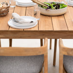 Bok outdoor dining chair cushion - Mocha fabric White Cliff Studio Outdoor Dining Chair