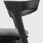 Bok outdoor dining chair cushion - Mocha fabric White Cliff Studio Outdoor Dining Chair