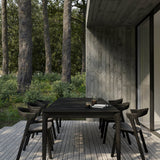 Bok outdoor dining chair cushion - Mocha fabric White Cliff Studio Outdoor Dining Chair