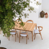 Bok outdoor dining chair cushion - Off White fabric White Cliff Studio Outdoor Dining Chair