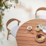 Bok outdoor dining chair cushion - Off White fabric White Cliff Studio Outdoor Dining Chair