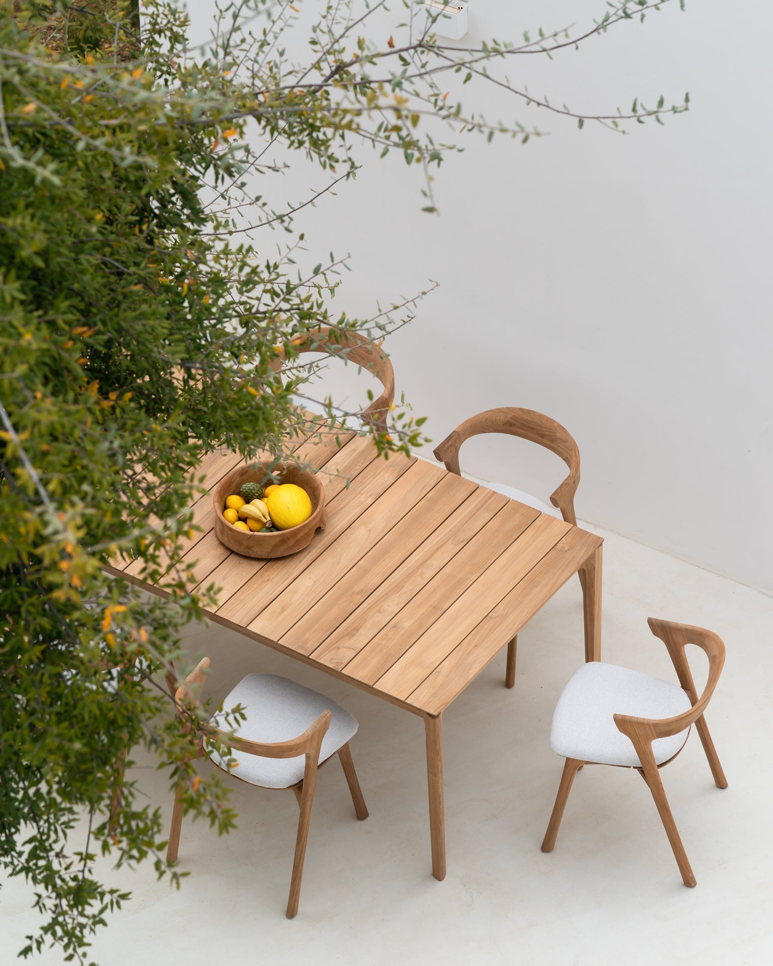 Bok outdoor dining chair cushion - Off White fabric White Cliff Studio Outdoor Dining Chair