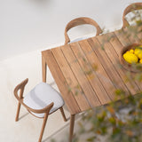 Bok outdoor dining chair cushion - Off White fabric White Cliff Studio Outdoor Dining Chair