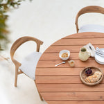 Bok outdoor dining chair cushion - Off White fabric White Cliff Studio Outdoor Dining Chair