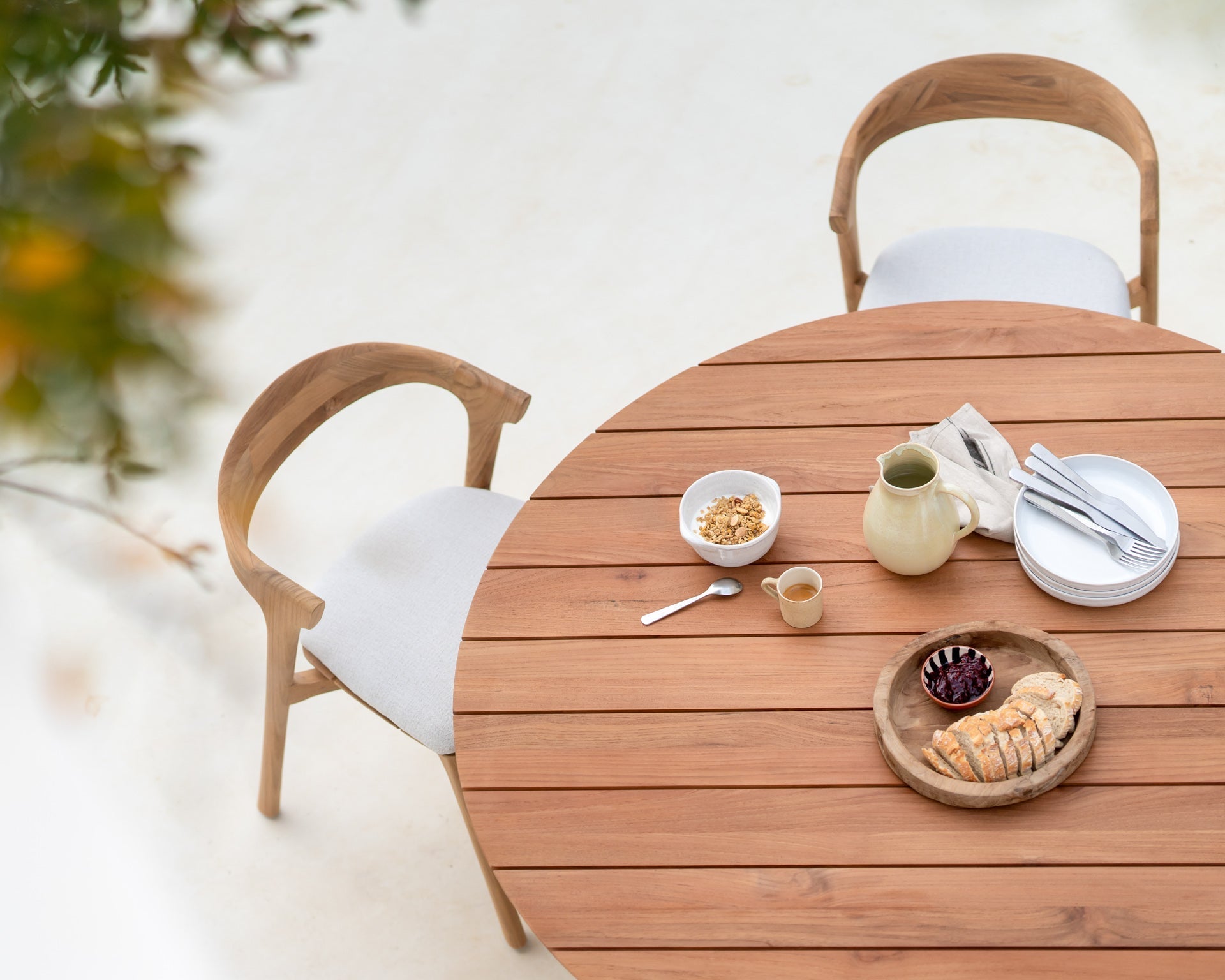 Bok Outdoor Dining Chair Cushion White Cliff Studio Outdoor Dining Chair