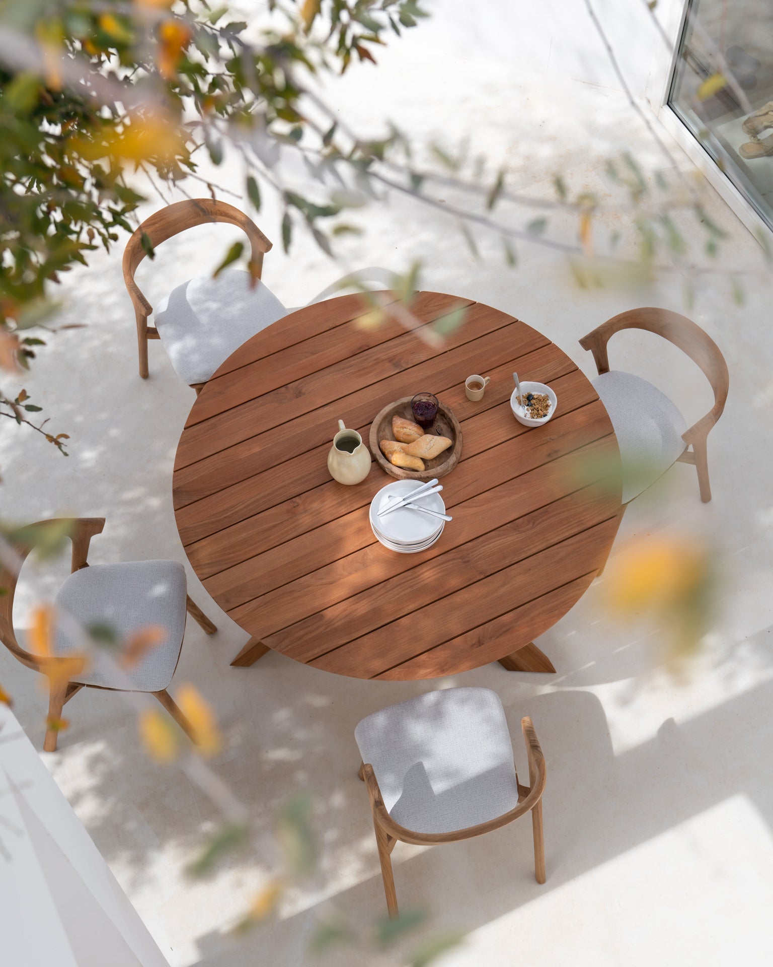 Bok Outdoor Dining Chair Cushion White Cliff Studio Outdoor Dining Chair