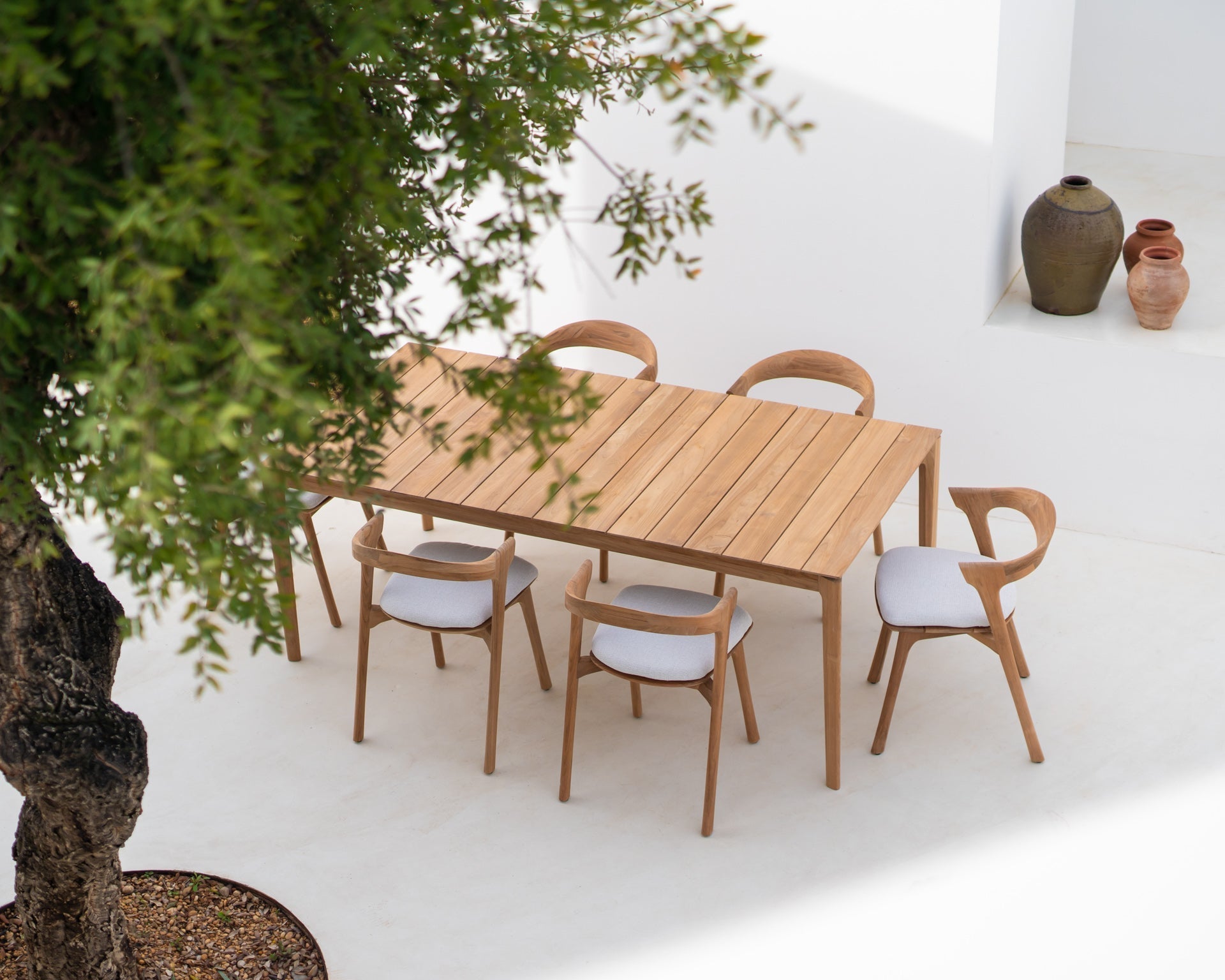 Bok Outdoor Dining Chair Cushion White Cliff Studio Outdoor Dining Chair