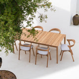 Bok Outdoor Dining Chair Cushion White Cliff Studio Outdoor Dining Chair