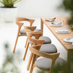 Bok Outdoor Dining Chair Cushion White Cliff Studio Outdoor Dining Chair