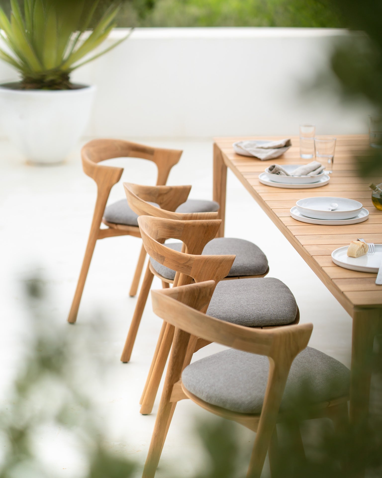 Bok Outdoor Dining Chair Cushion White Cliff Studio Outdoor Dining Chair