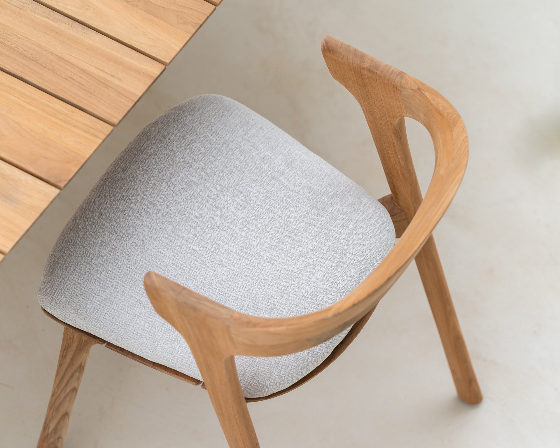 Bok Outdoor Dining Chair Cushion White Cliff Studio Outdoor Dining Chair