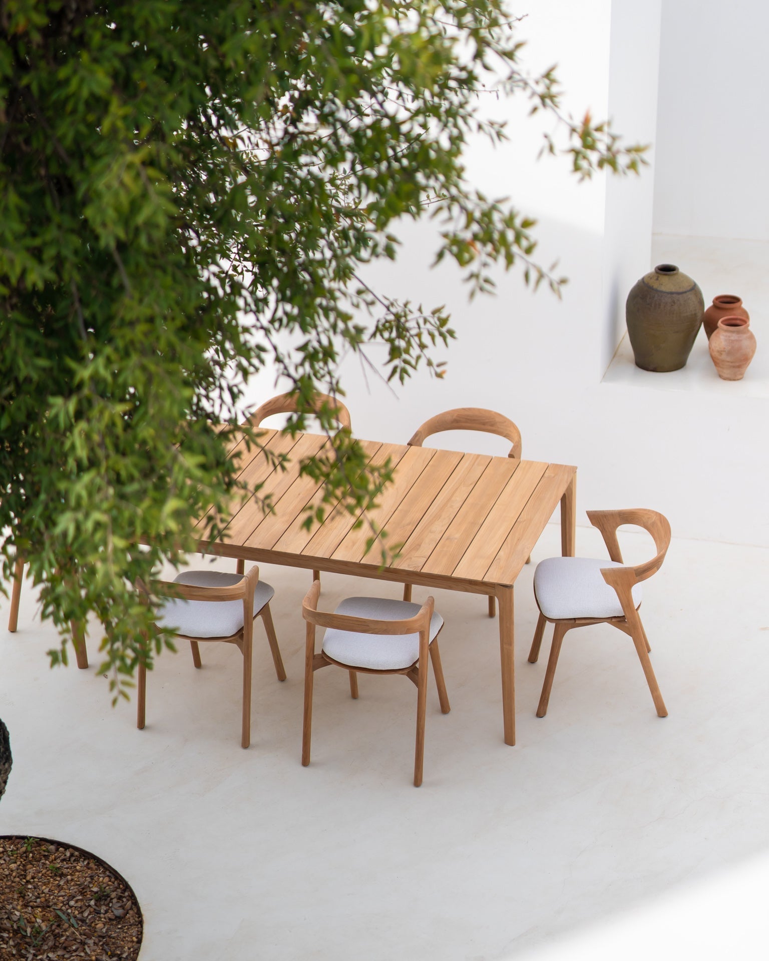 Bok Outdoor Dining Chair Cushion White Cliff Studio Outdoor Dining Chair
